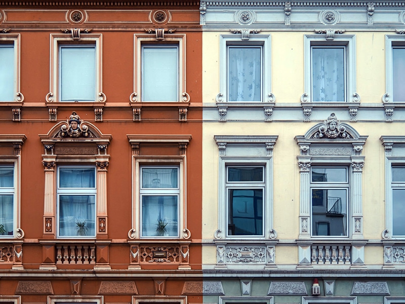 alt="Gauging development feasibility- An introduction to financial modeling using a real estate pro forma (historic, colorful homes)"