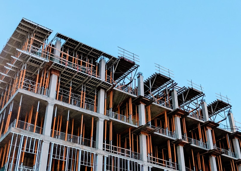 Joint development on land owned by transit and other agencies (building under construction)