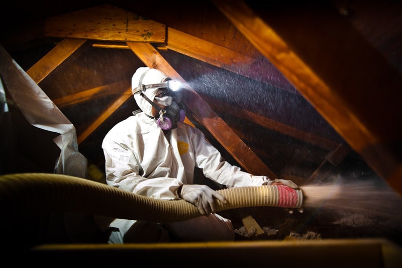 Weatherization assistance (installing insulation)