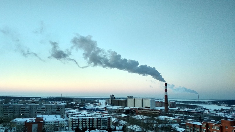 Carbon emissions and energy use (smoke stack)