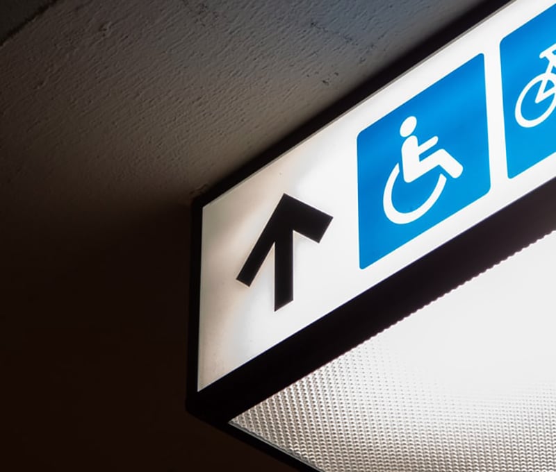 Persons with disabilities – housing and services for (handicap sign)