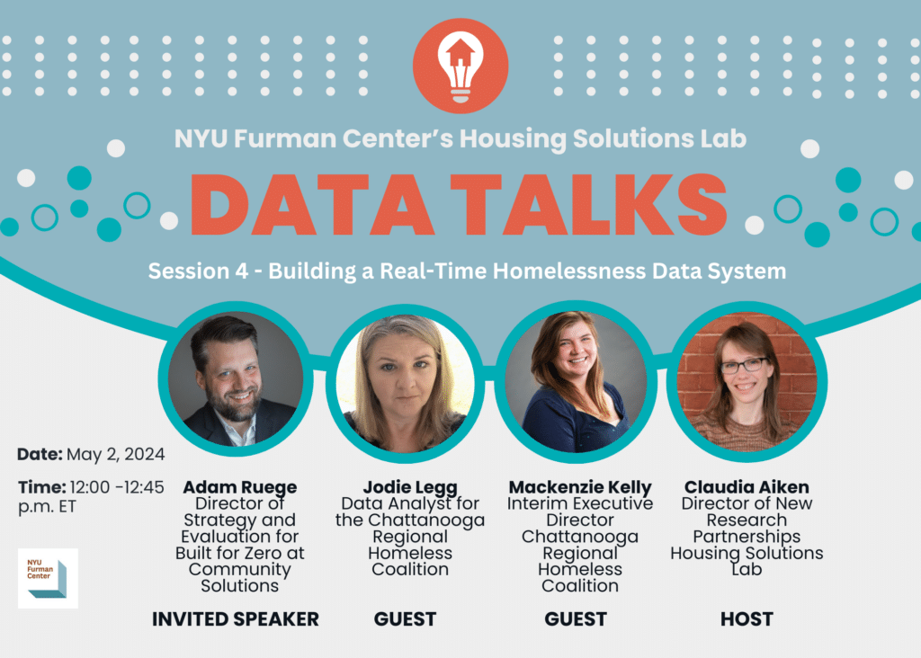 Image of Announcement of Data Talks 4: Building a Real-Time Homelessness Data System