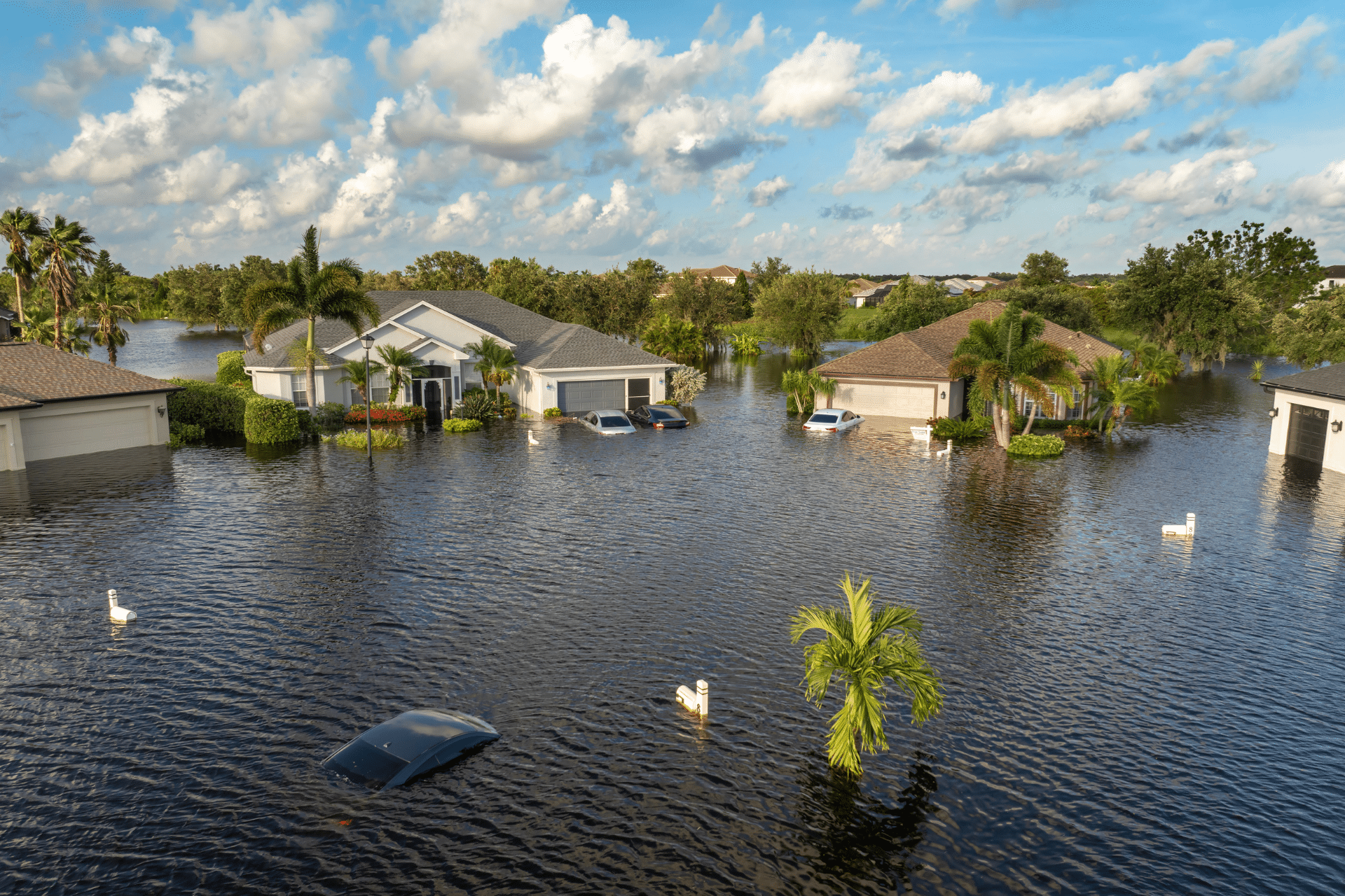 Florida homes flooded after hurricane