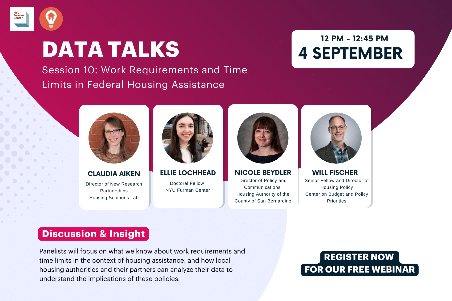 Invite to Data Talks 10 webinar