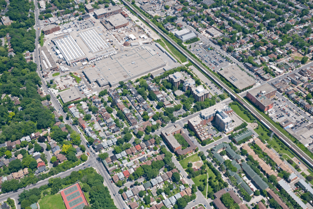 View of different zones within a city is used to illustrate Opportunity Zones