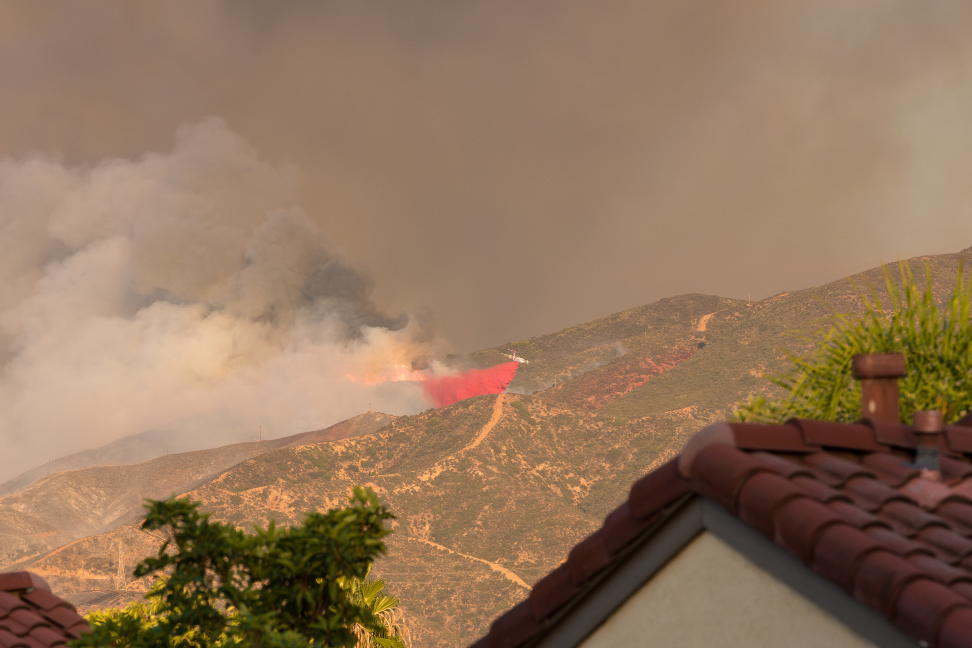 An image of California wildfires is shown