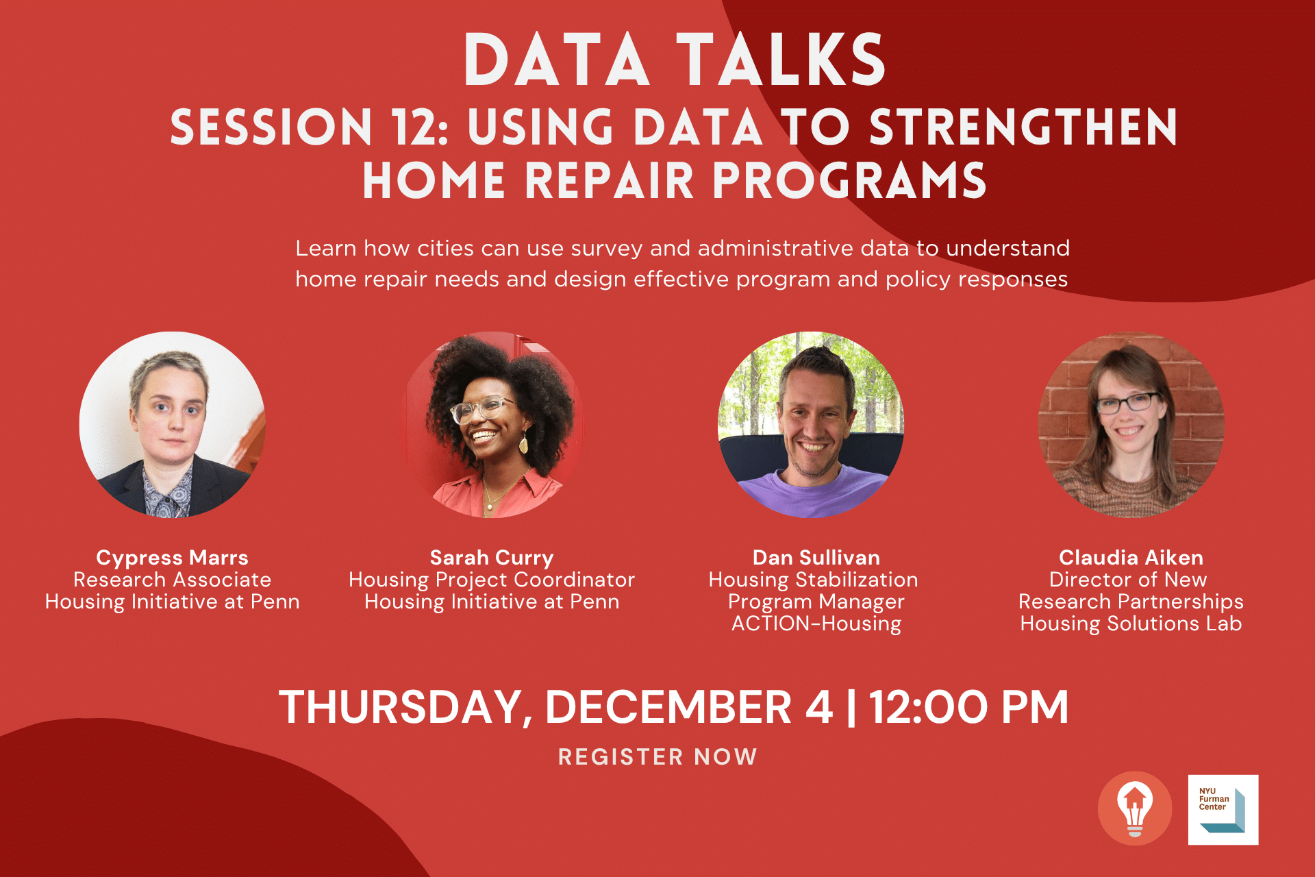 Invite for Data Talks 12 on Home Repair